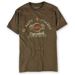 SONOMA life+style Mens Dependable American' Graphic T-Shirt, Brown, NWT